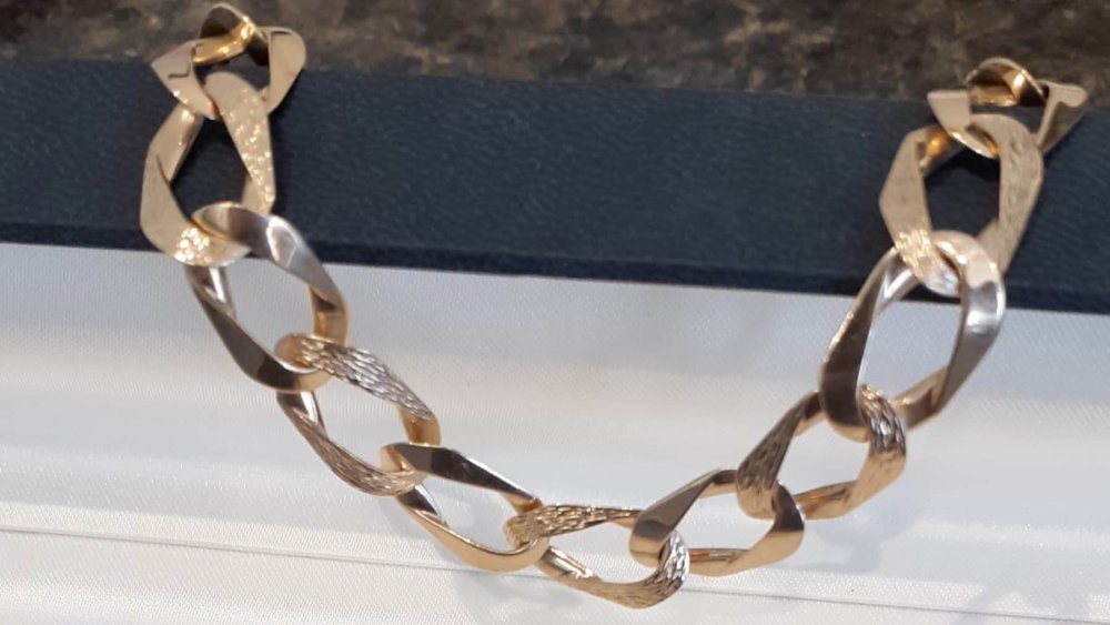 10k Men's Link Bracelet - Image 2