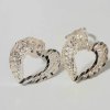 Heart shaped Silver Studs - Image 2
