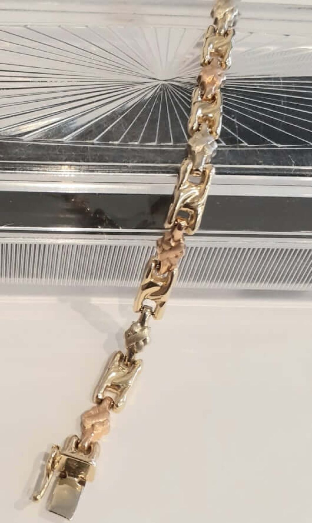 Tri Coloured 14k Bracelet