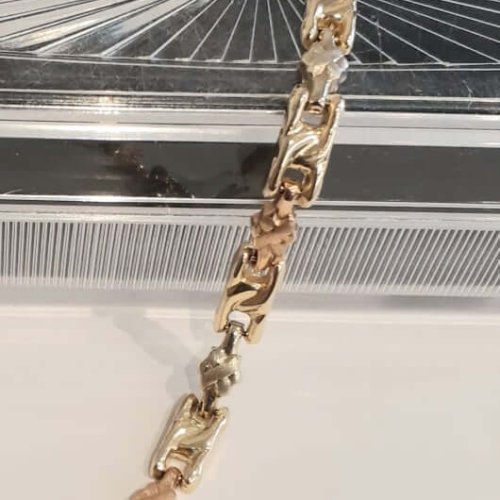 Tri Coloured 14k Bracelet