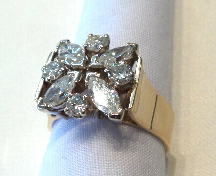 14k Diamond Ring