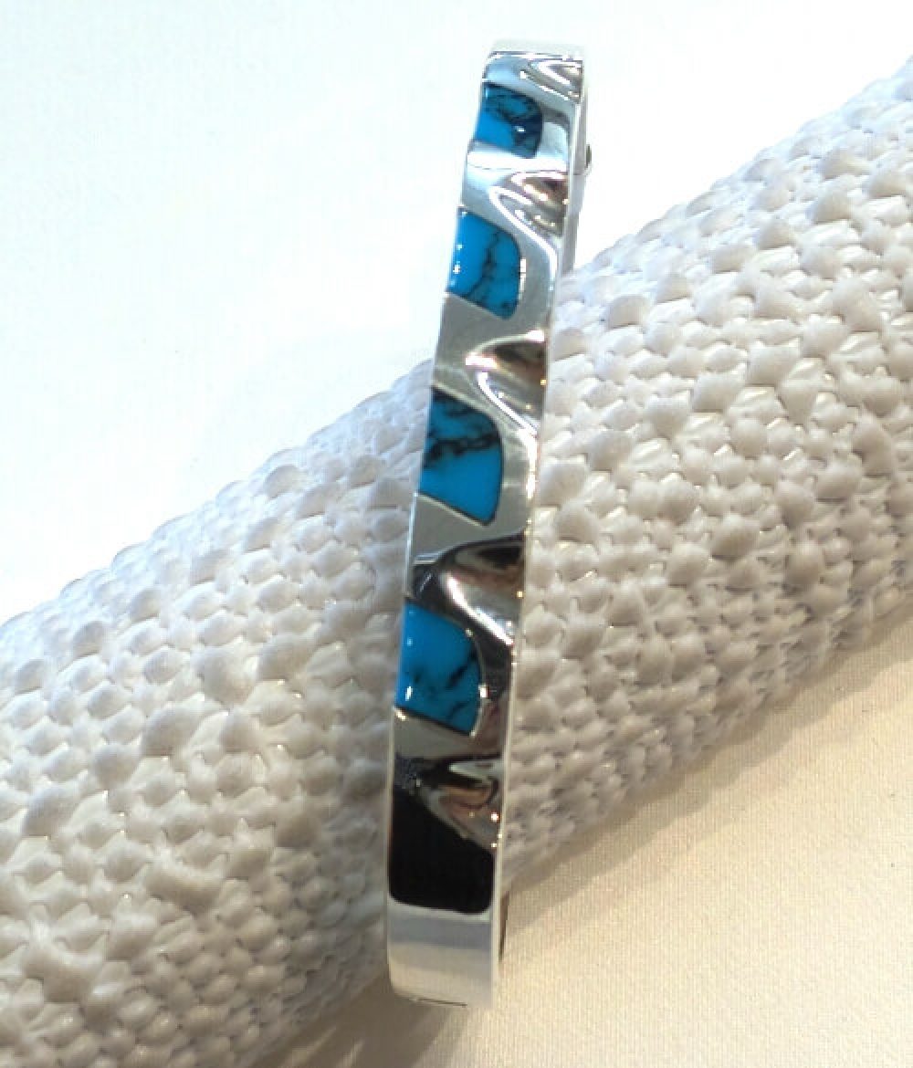 Silver Bangle Turquoise