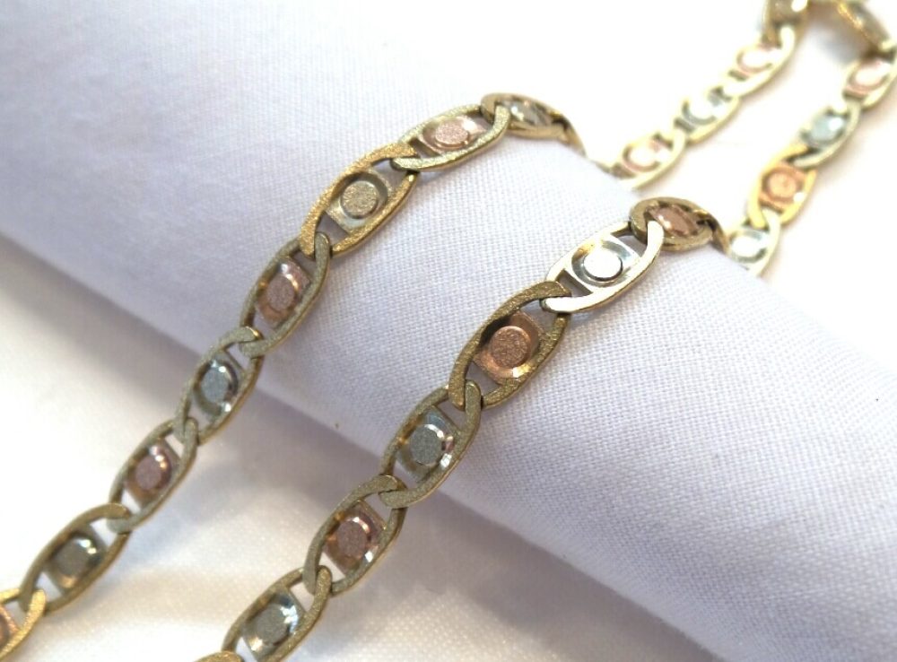 10k Tri Colored Gucci Chain