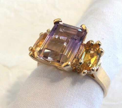 10k Ametrine Ring