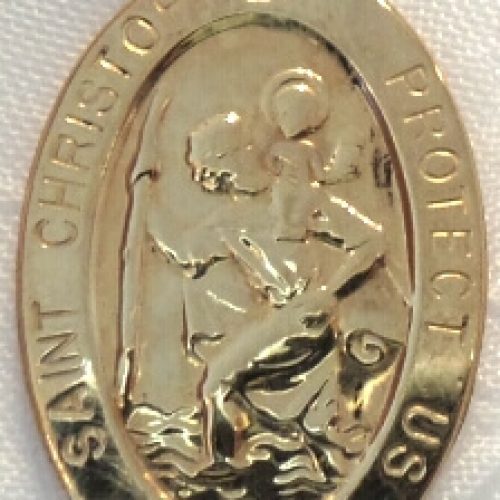 10k St. Christopher Pendant