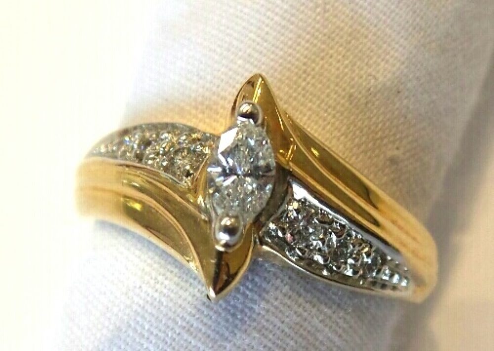 14k 25 pt Marqui Diamond Ring