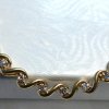 10k S Shaped Diamond Bracelet