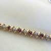 10k Ruby & Diamond Bracelet