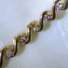 10k S Shaped Diamond Bracelet - Image 2