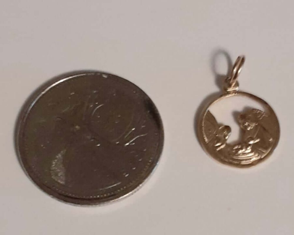 Baptism 10k Gold Pendant - Image 3