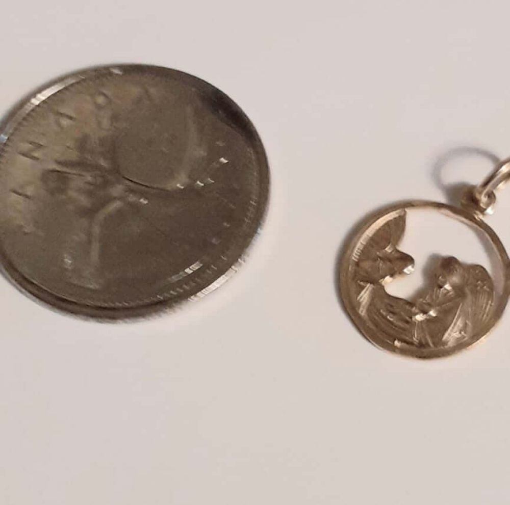 Baptism 10k Gold Pendant - Image 2