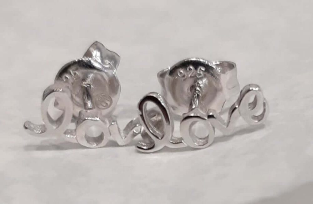 Silver LOVE Earrings