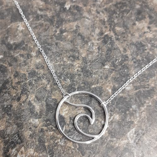 Silver Wave Necklace