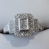White Gold Diamond Engagement Ring set in 10k - Image 2