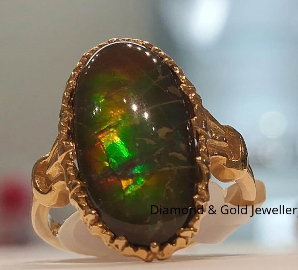 Amalite 10k Gold Custom Made Ring