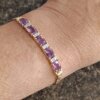 14k Amethyst Bracelet