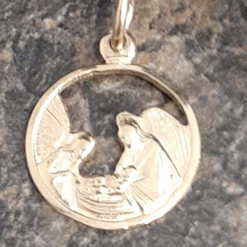 Baptism 10k Gold Pendant