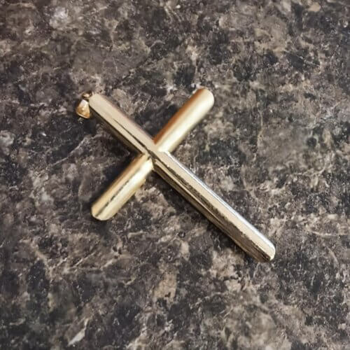 10k Plain Gold Cross