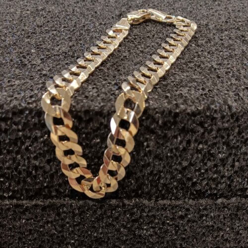 10k Curb Styled Bracelet