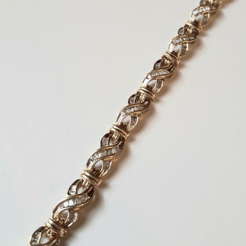 14k Baguette Diamond Bracelet (2.5 ct)