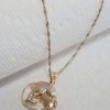 Dolphin Tri Coloured Necklace in 14k - Image 2
