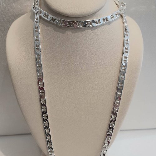 Flat Gucci Silver Chain