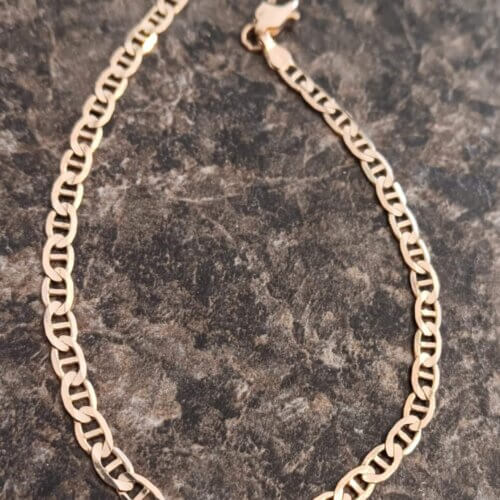 10k Gold Flat Gucci Bracelet