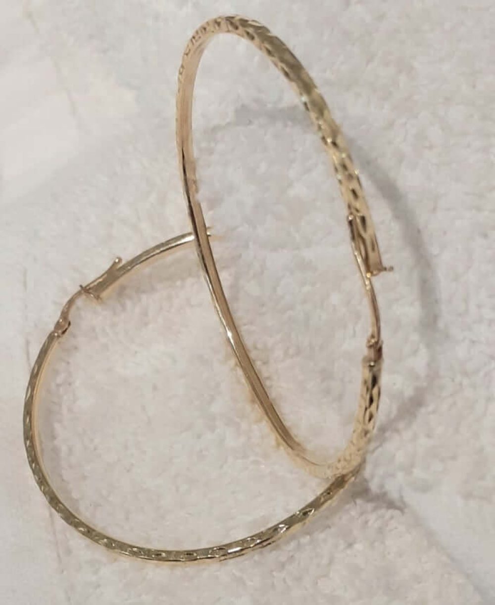 Designed 10k Hoop Earrings