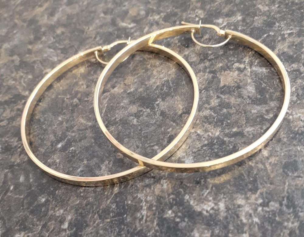 Hoop Earrings in 10k - Image 2
