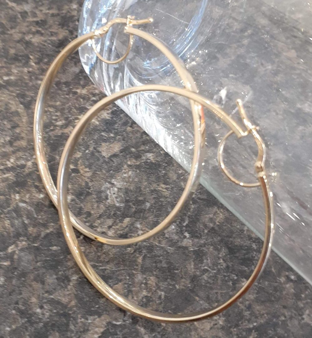 Hoop Earrings in 10k - Image 3