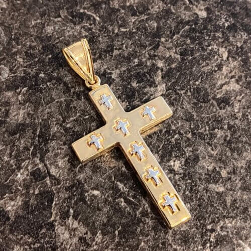 10k Gold Large Cross