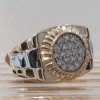 Cubic Zirconia Men's Rolex Styled Ring - 10k