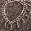 Garnet and Marcasite Silver Necklace