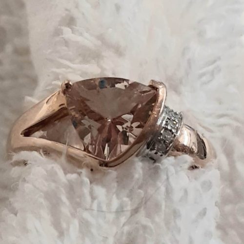 Morganite Rose Gold Ring
