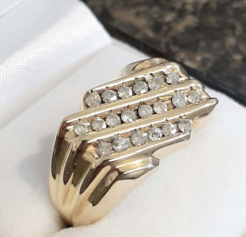 Diamond Men's Ring  10K - Image 2