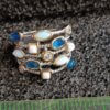 Silver Wide Coloured Stone Ring - Image 3
