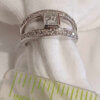 14k White Gold Princess Cut Diamond Ring - Image 4