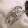 14k White Gold Princess Cut Diamond Ring - Image 2