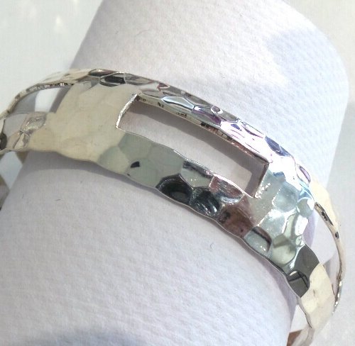 Silver Shiny Hammer like Bangle