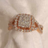10k Rose Gold Diamond Ring - Image 2