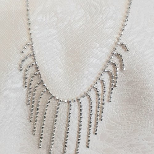 Silver Beaded Necklace