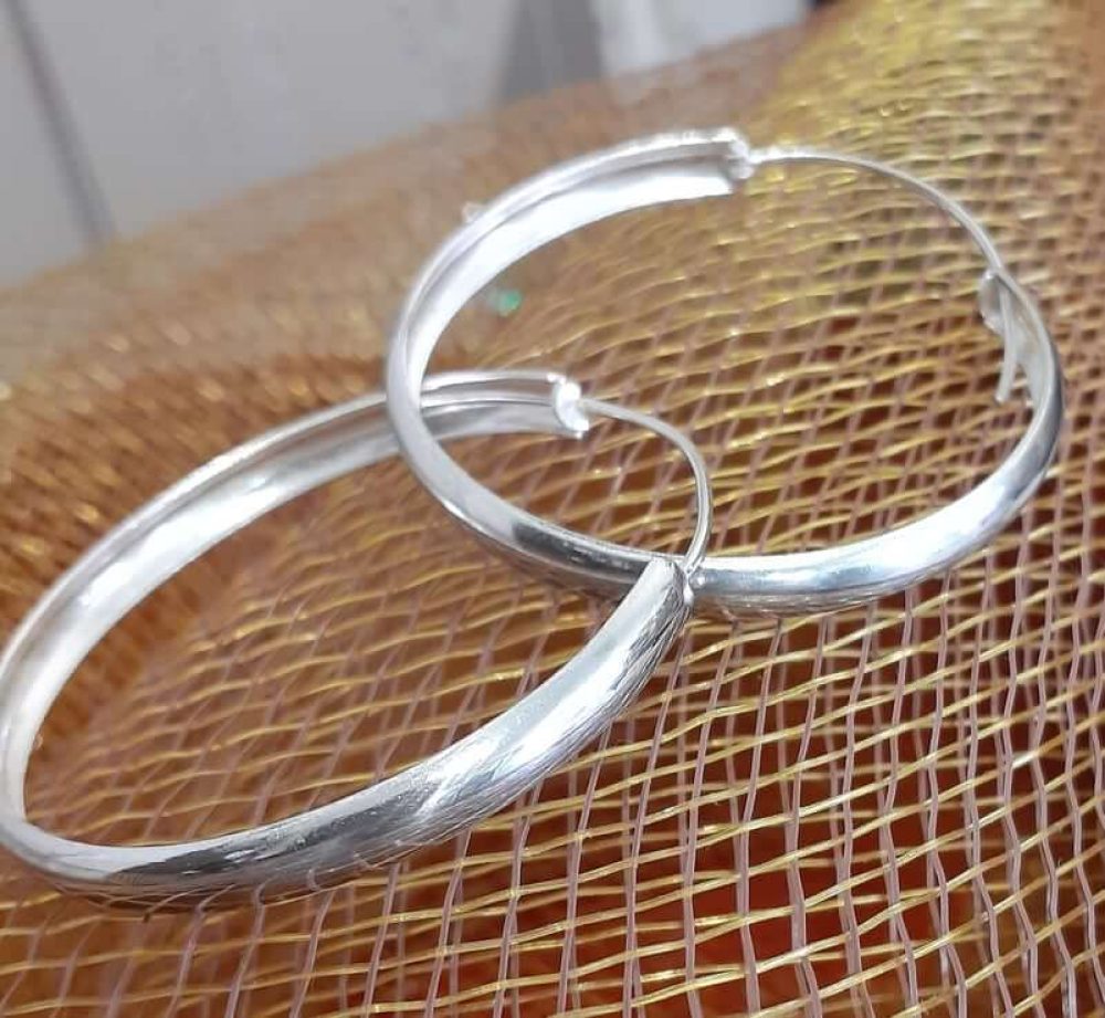 Silver Hoop Earrings