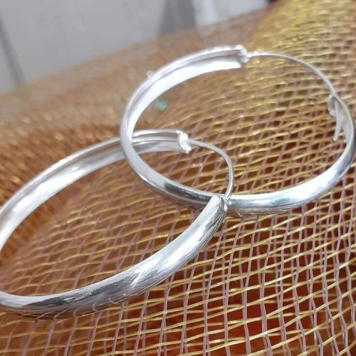 Silver Hoop Earrings