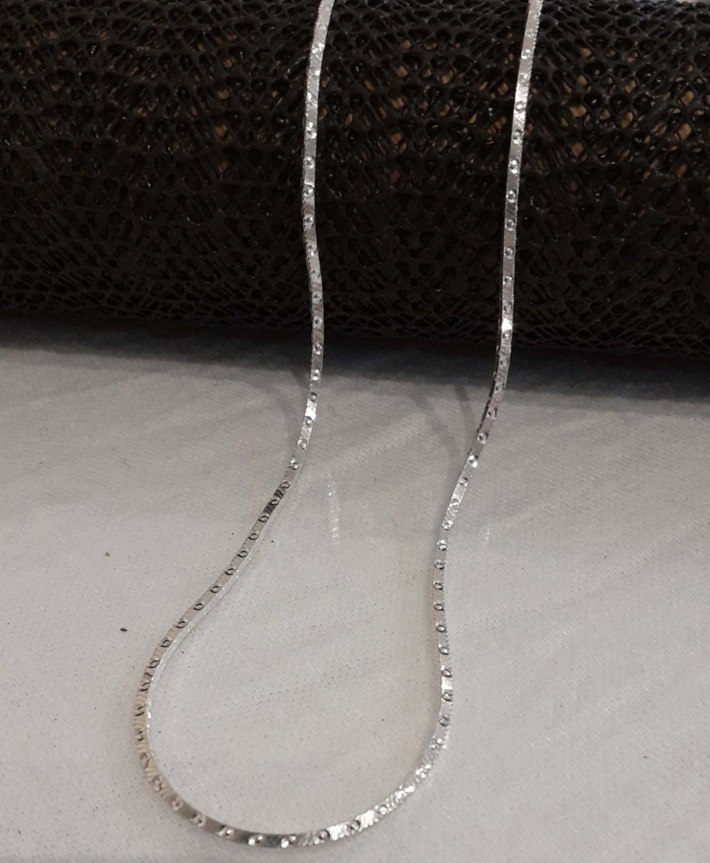 Silver Square Snake Chain