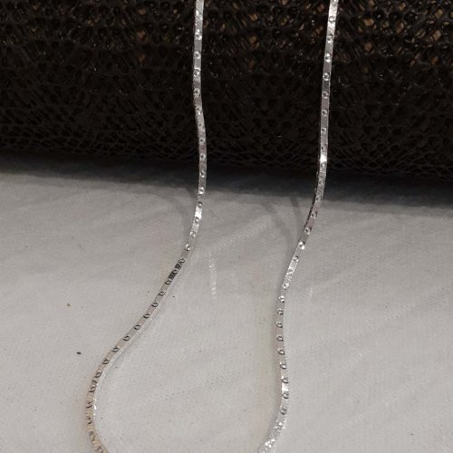 Silver Square Snake Chain
