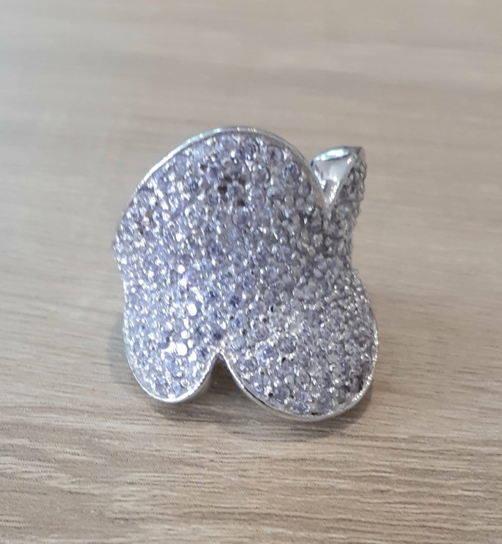 Abstract Silver Ring - Image 5
