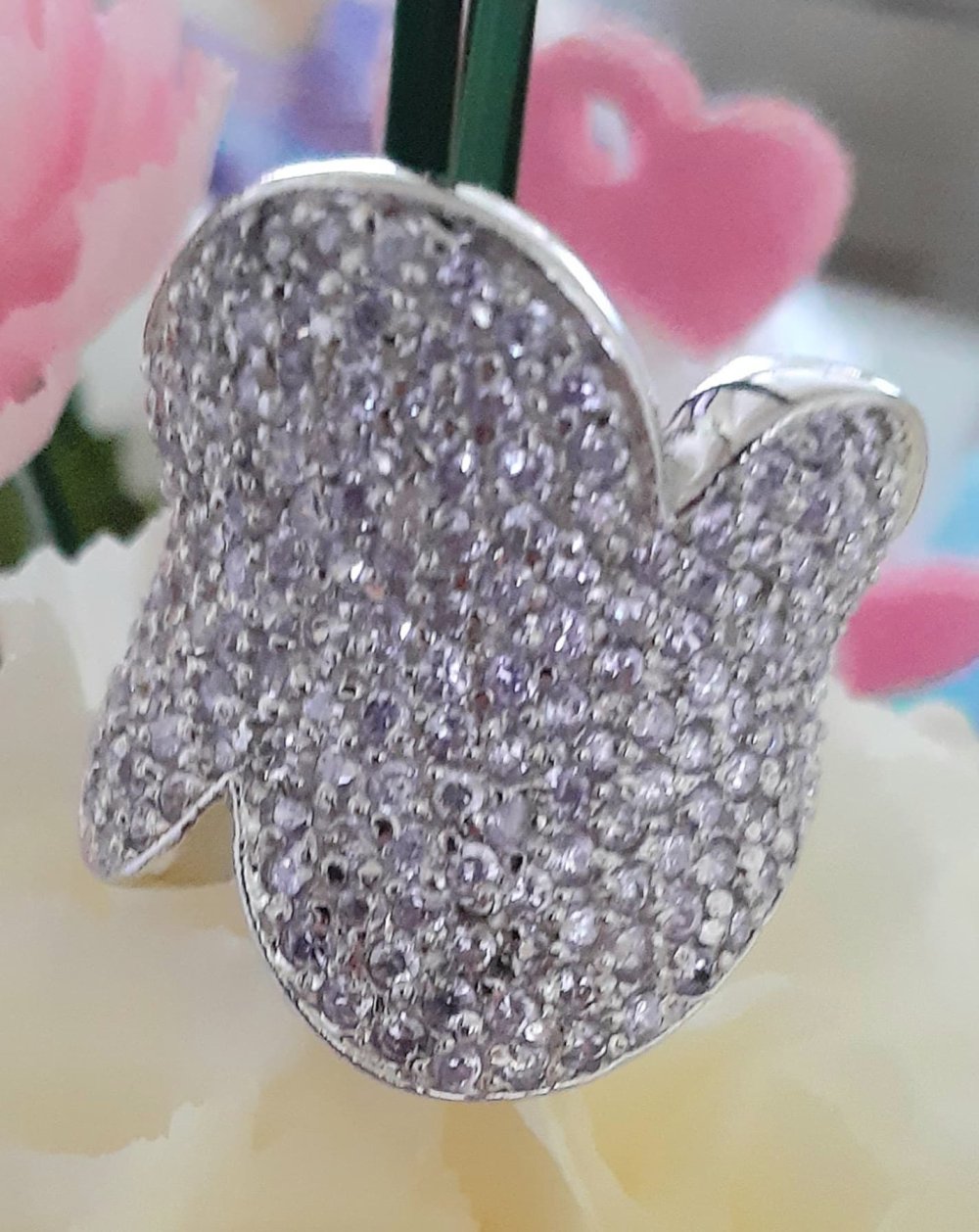 Abstract Silver Ring - Image 2