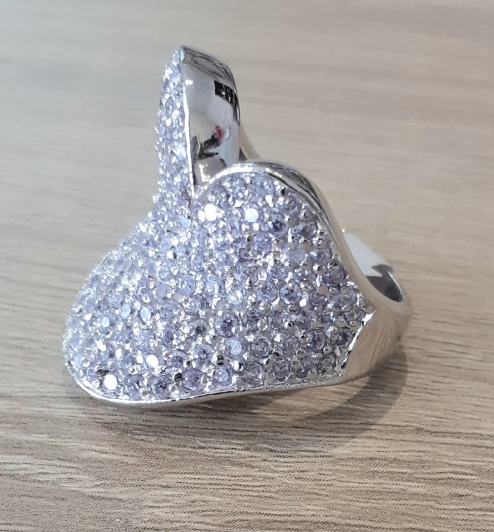 Abstract Silver Ring - Image 3