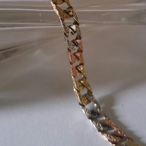 10k Tri Coloured Bracelet