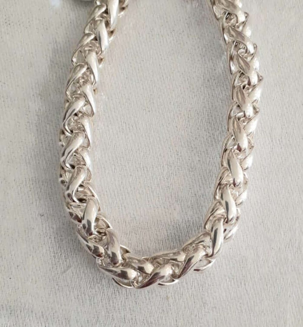 Silver Wheat Bracelet
